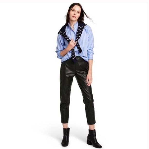 New Striped Long Sleeve Button-Down Shirt - Nili Lotan x Target Blue S4. - Picture 6 of 15